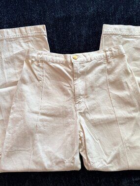 Big Bud Press Western Pants Cream White Wide Leg High Rise L
